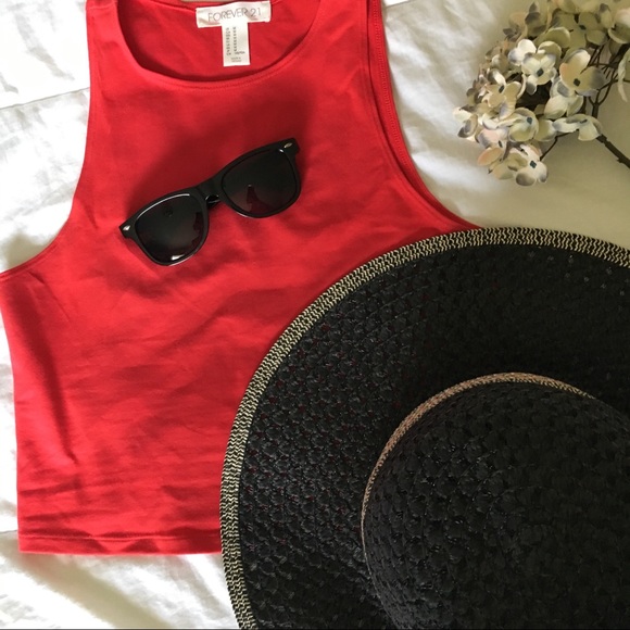 🕶2/$10🕶  C R O P  T O P  |  high neck - Picture 2 of 3